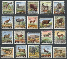 Sc.362/381, 1953 Animals, Cmpl. Set Of 20 Values, MNH, Excellent Quality, Catalog Value US$60+ - Angola