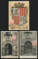 3 Maximum Cards Of 1937/55, Topic COATS OF ARMS, VF Quality - Cartas Máxima