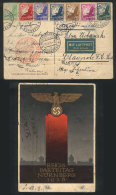 Postcard Illustrated With Nazi Motif, Sent To Argentina On 12/SE/1936, Good Multicolor Postage, Some Minor Defects,... - Autres & Non Classés