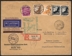 14/DE/1934 Berlin - Buenos Aires: Commercial Cover Sent By Registered Airmail, Franked With 3.45RM., With Special... - Otros & Sin Clasificación