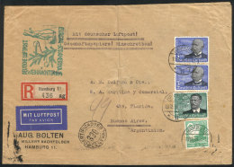 Commercial Cover Sent By Registered Airmail From Hamburg To Buenos Aires On 13/DE/1934, Franked With 8.05RM., With... - Autres & Non Classés