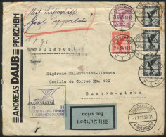 29/JUN/1933 Pforzheim - Buenos Aires, By Zeppelin: Cover Franked With 6.25RM., Dispatched In The 3rd Flight To... - Autres & Non Classés