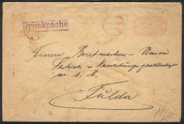Cover With Printed Matter Used On 23/SE/1923 With INFLA Meter Postage Of 50,000Mk.! - Autres & Non Classés