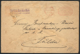 Cover With Printed Matter Used On 23/SE/1923 With INFLA Meter Postage Of 50,000Mk.! - Otros & Sin Clasificación