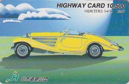 Carte Prépayée JAPON - VIEILLE VOITURE - MERCEDES - GERMANY Rel. OLDTIMER CAR JAPAN Prepaid Card - AUTO Karte - HW 3081 - Voitures