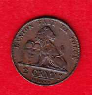 BELGIUM MORIN CAT N° 111 UNC  1863  (A42) - 2 Centimes