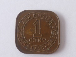 1 X MALAYA STRAIT SETTLEMENT QE II SQUARE 1 CENT BRONZE COIN 1956 (WC-54) - Singapur