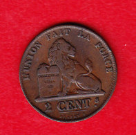 BELGIUM MORIN CAT N° 107 UNC  1859  (A39) - 2 Cents