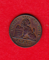 BELGIUM MORIN CAT N° 128a UNC  1860  (A54) - 1 Centime