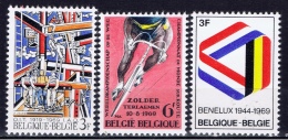 B+ Belgien 1969 Mi 1550 1556 1557 Mnh Léger, Sport, BENELUX - Unused Stamps