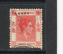 HONG KONG - Y&T N° 147A° - George VI - Perfin - Perforé - Used Stamps