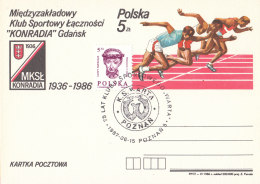 Poznan 1987 Special Postmark - 75 Years Sports Club Warta Poznan - Máquinas Franqueo (EMA)