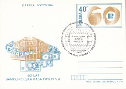 Poznan 1989 Special Postmark - World Post Day - Machines à Affranchir (EMA)