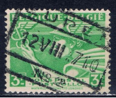 B+ Belgien 1945 Mi 15 II Postpaketmarke - Gepäck [BA]