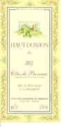 Etiquette De Vin Côtes De Provence AOP Donjon Château - Arquitectura