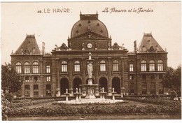 CPA Le Havre, La Bourse Et Le Jardin (pk30876) - Saint-Roch (Plein)