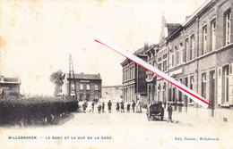 WILLEBROECK - La Gare Et La Vue De La Gare - Carte Très Animée - Willebrök