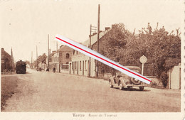 TERTRE - Route De TOURNAI - Superbe Carte  Avec Tramways à Vapeur. - Saint-Ghislain