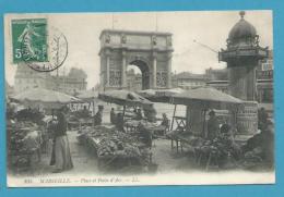 CPA 193 - Métier Marchands Ambulants Marché Place Et Porte D'Aix MARSEILLE 13 - Non Classificati