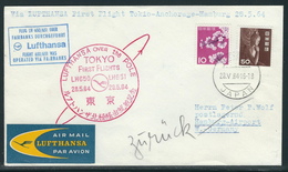 Lufthansa First Flight Tokio-Anchorage-Hamburg 28.5.64 - Airmail