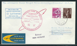 Lufthansa First Flight Tokio-Anchorage-Frankfurt 28.5.64 - Airmail