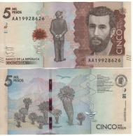 COLOMBIA  New  5'000  Pesos   P459   (2016) - Kolumbien