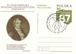 Poznan 1987 Special Postmark - XV National Philatelic Exhibition C. Cerdo L. - Machines à Affranchir (EMA)