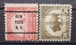 USA - Precancels Vorausentwertung / NEW YORK N.Y. / JERSEY CITY N.A.J.    (R28) - Preobliterati