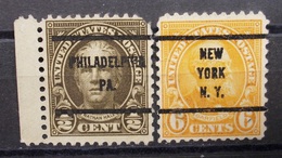 USA - Precancels Vorausentwertung / PHILADELPHIA PA. / NEW YORK N.Y.    (R29) - Préoblitérés