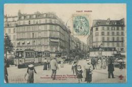 CPA TOUT PARIS 49 Edition FLEURY - Train Tramway Faubourg Du Temple Ancienne Descente De La Courtille (Xème Et XIème) - Distretto: 10