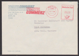 Berlin 1080 Absenderfreistempel 1988 "TEXTIL COMMERZ Volkseigener Außenhandelsbetrieb" - Marcofilie - EMA (Print Machine)