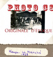 MALI - KAYES - 4 VUES En 1938 < MARCHE + BORD SENEGAL + PALMIER < TAILLE De La PHOTO 5.5cm X 4.5cm - Mali