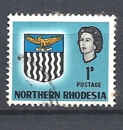 RHODESIA DEL NORD   1963 Coat Of Arms    USED - Rhodésie Du Nord (...-1963)