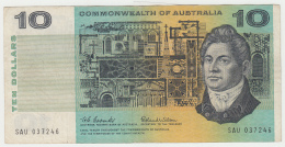 Australia 10 Dollars 1966 VF+ P 40a 40 A (Coombs Wilson) - 1966-72 Reserve Bank Of Australia