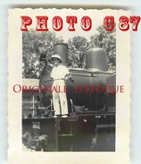 MALI - MANINA - GARE < A BORD Du TRAIN En 1938 - LOCOMOTIVE < TAILLE De La VUE 6.5cm X 5.5cm - Mali