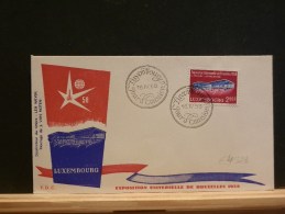 64/323   FDC  LUX - 1958 – Brüssel (Belgien)