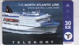 Faroe Islands, ORD-001, 30 Kr , Not Overprinted, The North Atlantic Link. Cruise Ship, Mint In Blister, 2 Scans. - Féroé (Iles)