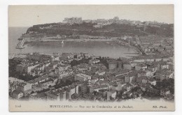 MONTE CARLO - N° 1023 - VUE SUR LA CONDAMINE ET LE ROCHER - CPA NON VOYAGEE - La Condamine