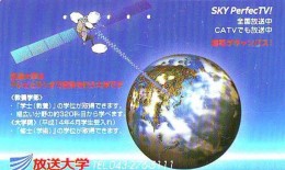 Télécarte Japon  SATELLITE  (790) ESPACE * TERRESTRE * MAPPEMONDE * Telefonkarte Phonecard JAPAN * GLOBE - Espace