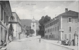 COUVET → Dorfstrasse Mit Kinder, Schöner Lichtdruck 1923 - Couvet