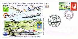 Nouvelle Caledonie Timbre Personnalise Prive Exposition Aeronautique Navale ùaison Combattant Onac 28/10/2013 TB - Lettres & Documents
