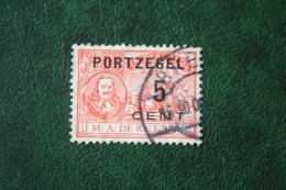 5 Cent Ruyter NVPH PORT 35 P35 1907 Postage Due Stamp Timbre-taxe Portmarke Selloe De Correos Gestempeld Used NEDERLAND - Impuestos