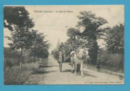 CPA - Attelage La Côte De L´Eglise TROARN 14 - Autres & Non Classés