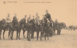 Temploux Le Roi S'entretenant Avec Des Officiers étrangers Armée Belge 1913 Fin Des Manœuvres - Namur