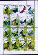 GUYANA  PAPILLONS  Yvert 2276/91) BUTTERFLIES / MARIPOSAS / FARFALLE / SCHMETTERLINGE  Neuf Sans Charniere **. MNH - Vlinders