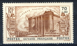 Guyane  1939  N. 153 C. 70+30 Bruno MLH Catalogo € 15,40 - Neufs