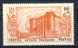 Guyane  1939  N. 154 C. 90+35 Vermiglio MLH Catalogo € 15,40 - Neufs