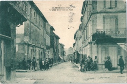 MAZERES Grande Rue Vers Le Pont Boucherie Contrôle Censure Allemandes 1940 - Autres & Non Classés