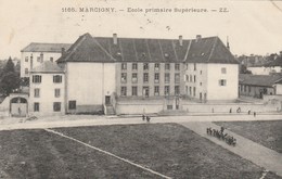 MARCIGNY   SAONE ET LOIRE  71  -  CPA  ECOLE PRIMAIRE SUPERIEURE - Sonstige & Ohne Zuordnung