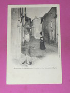 AVAILLES LIMOUZINE  1900    AU CHEVET DE L EGLISE    EDIT CIRC NON - Availles Limouzine